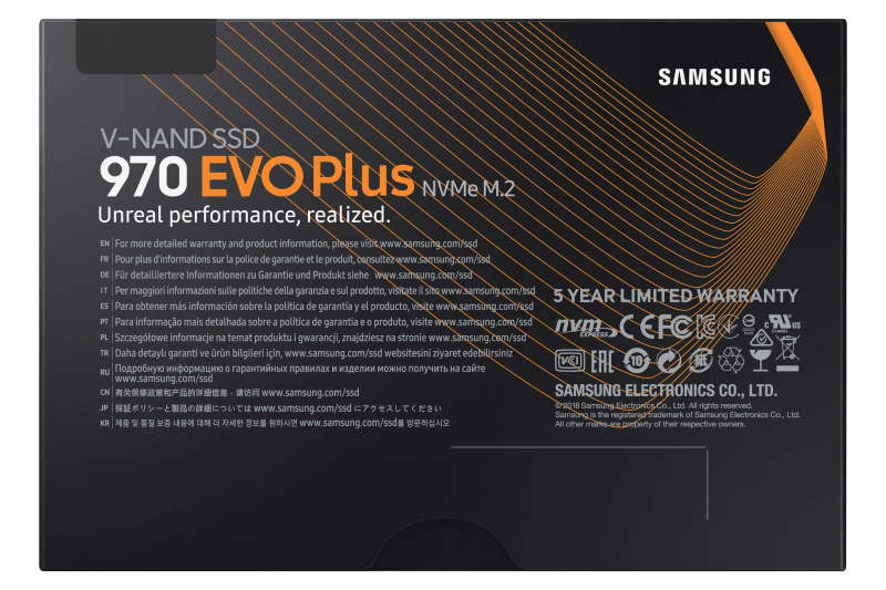 SAMSUNG 970 EVO Plus 500GB NVMe SSD - Read Speed up to 3500 MB/s; Writ