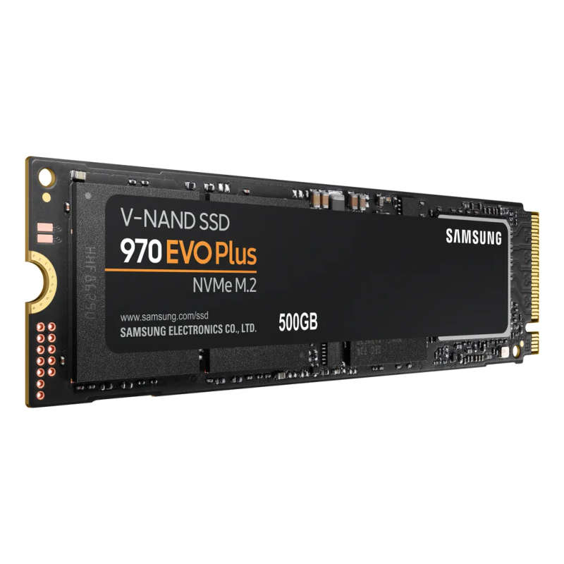 SAMSUNG 970 EVO Plus 500GB NVMe SSD - Read Speed up to 3500 MB/s; Writ
