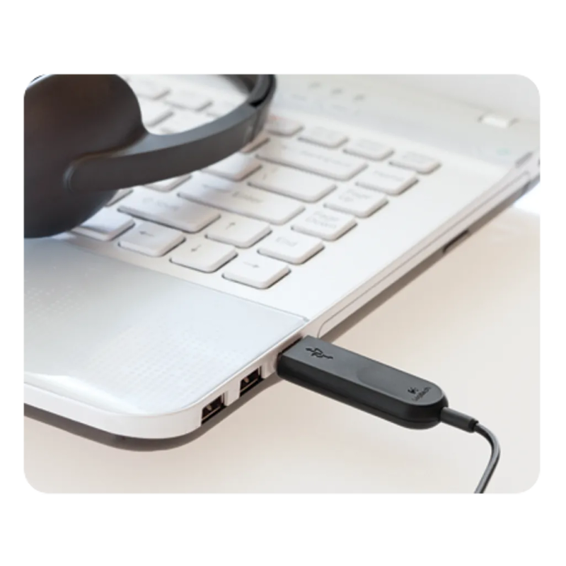LOGITECH H340 USB HEADSET WITH NOISE CANCELLING MIC