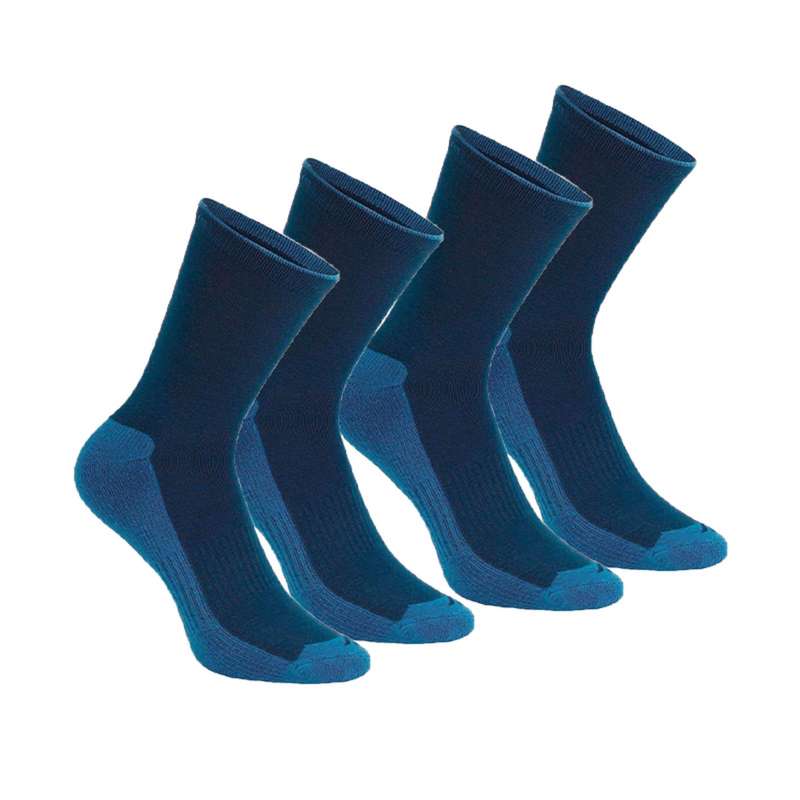 Country walking High socks X 2 pairs NH 100 - Navy UK 8.5-11 - EU 43-46