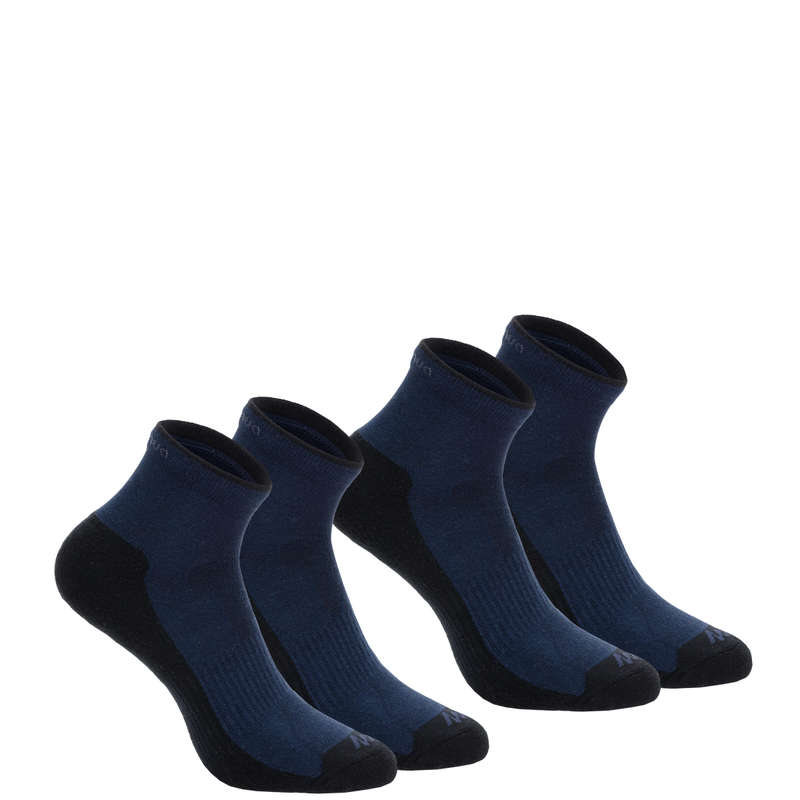 Country walking socks NH 100 Mid X2 pairs - Navy UK 12-14 - EU 47-50