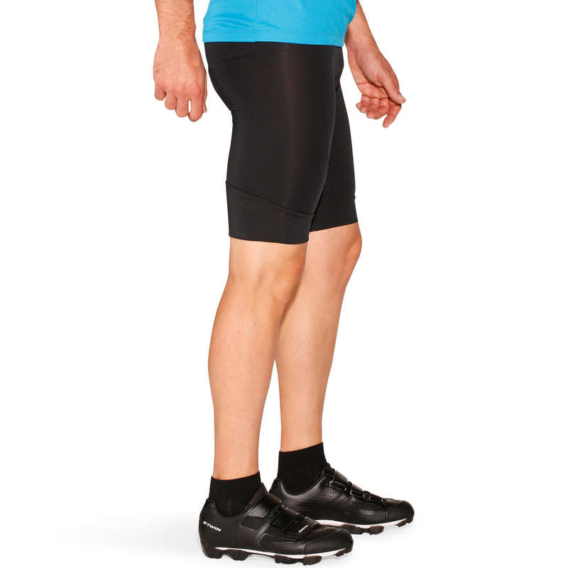 Essential Bibless Road Cycling Shorts - Black BLACK 200@M