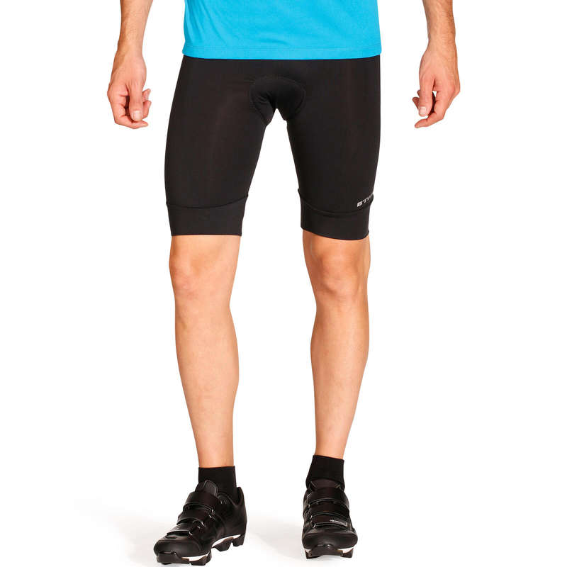 Essential Bibless Road Cycling Shorts - Black BLACK 200@M