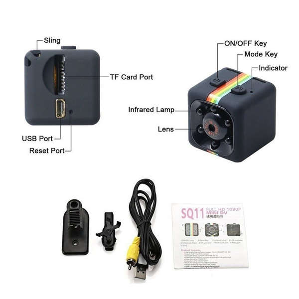 SQ11 Mini 1080P Full HD Car DVR Camera Recorder