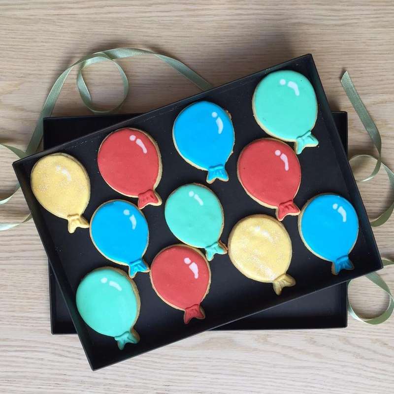 Birthday Balloons Cookies