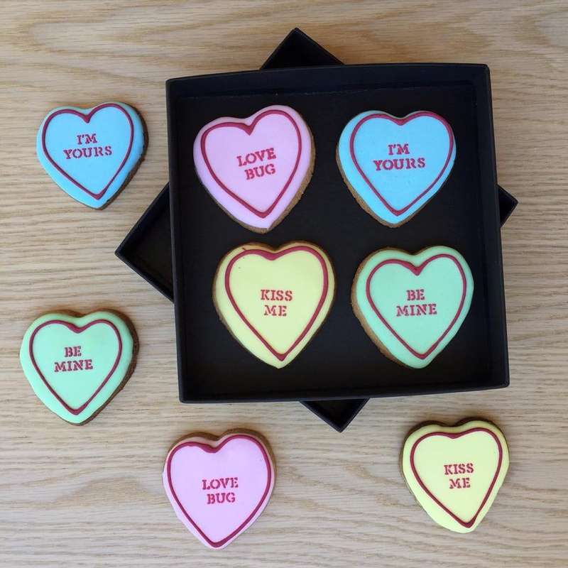 Valentine Love Heart Cookies
