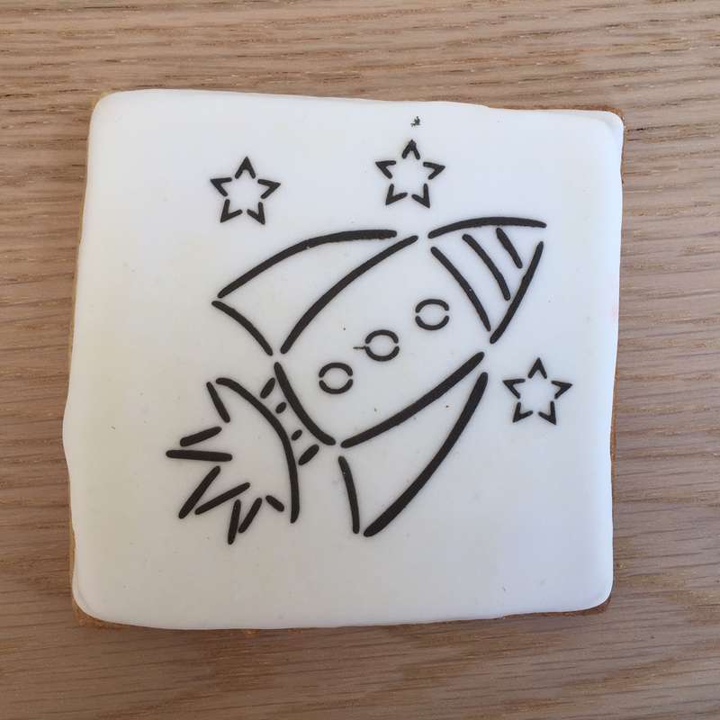 Paint Your Own Cookie Rocket
