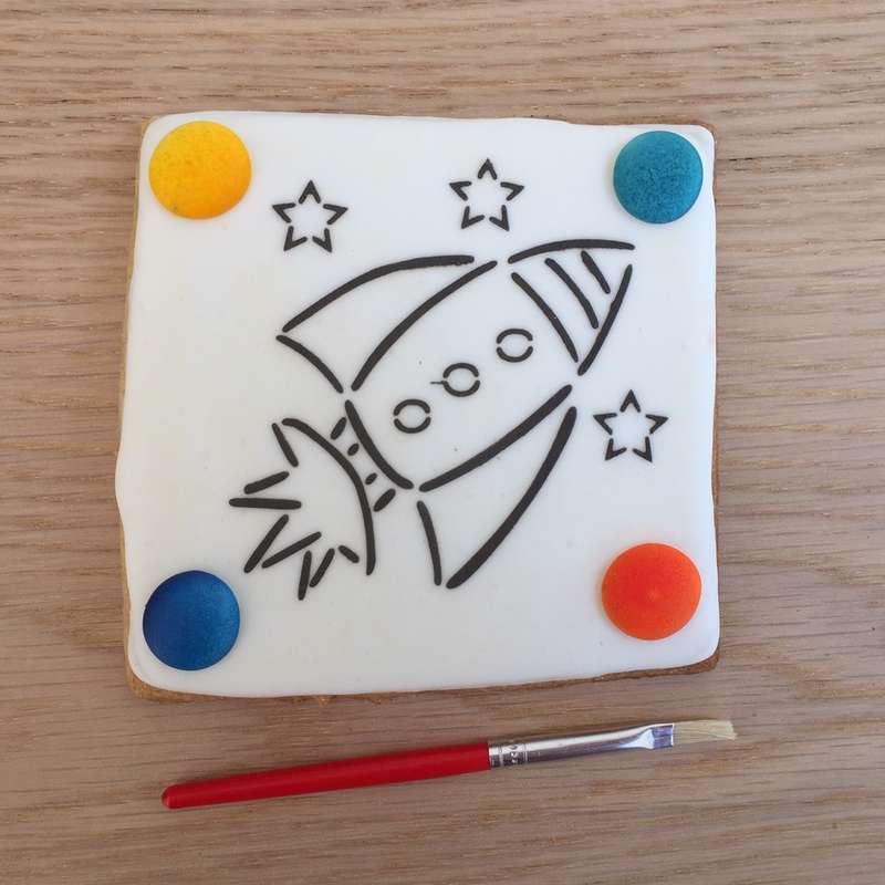 Paint Your Own Cookie Rocket