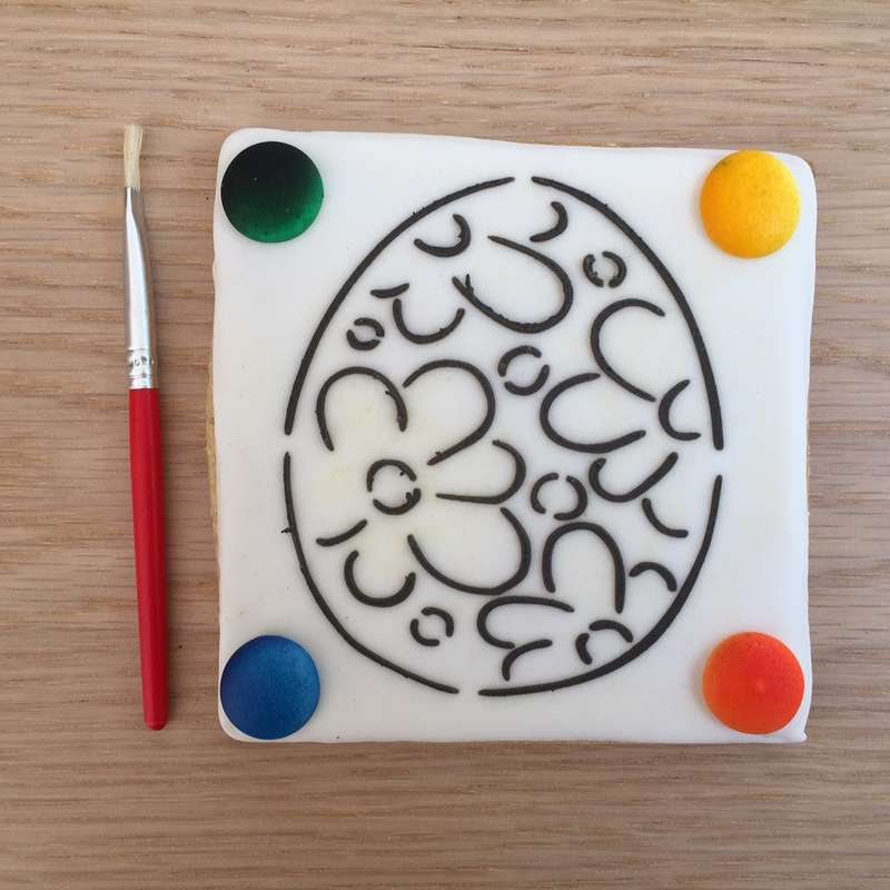 Paint Your Own Cookie Easter Egg