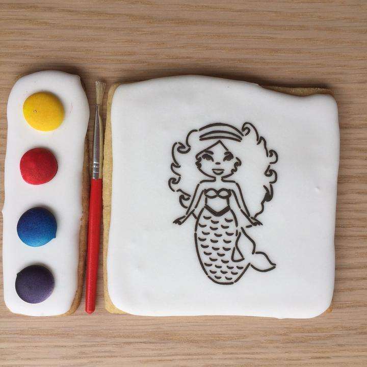 Paint Your Own Cookie Mermaid