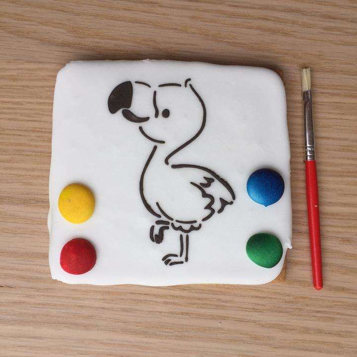 Paint Your Own Cookie Flamingo