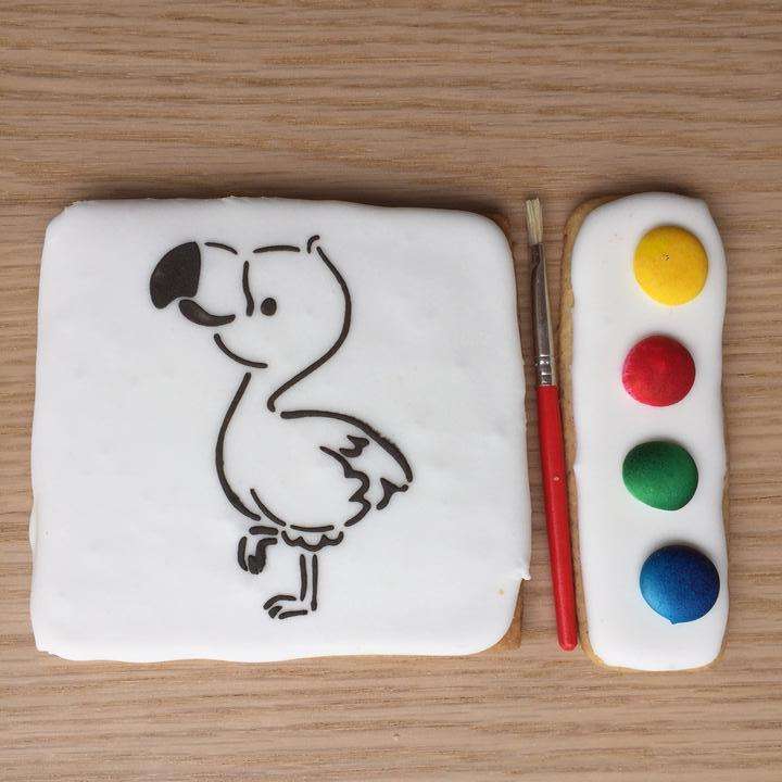 Paint Your Own Cookie Flamingo