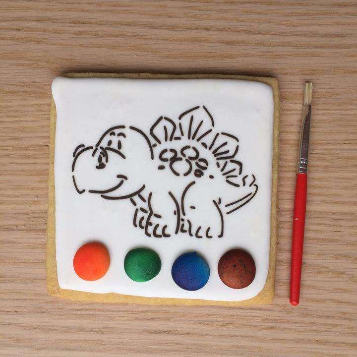 Paint Your Own Cookie Dinosaur Stegosaurus