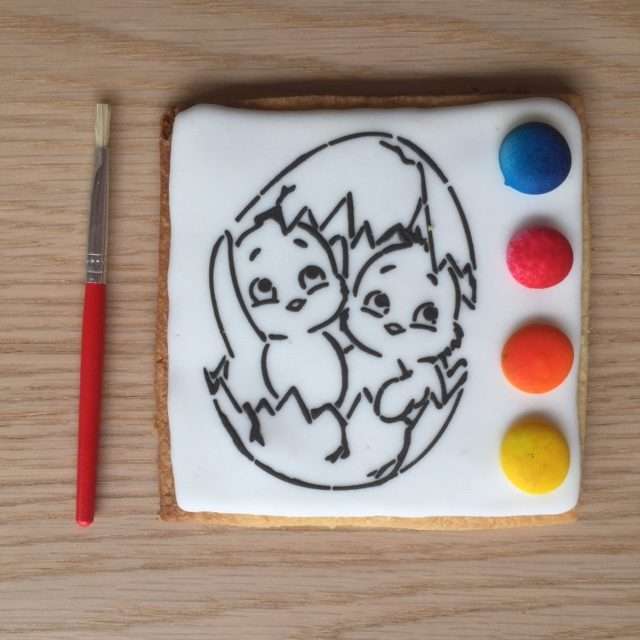 Paint Your Own Cookie Easter Chicks