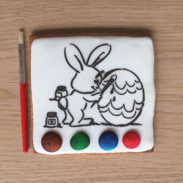 Paint Your Own Cookie Easter Bunny Painting