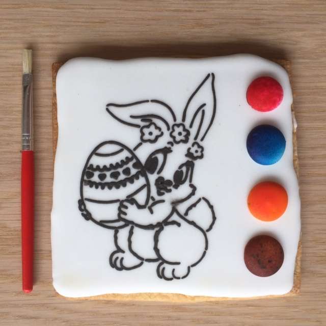 Paint Your Own Cookie Easter Bunny