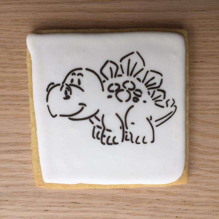 Paint Your Own Cookie Dinosaur Stegosaurus