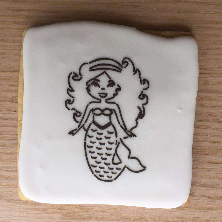 Paint Your Own Cookie Mermaid