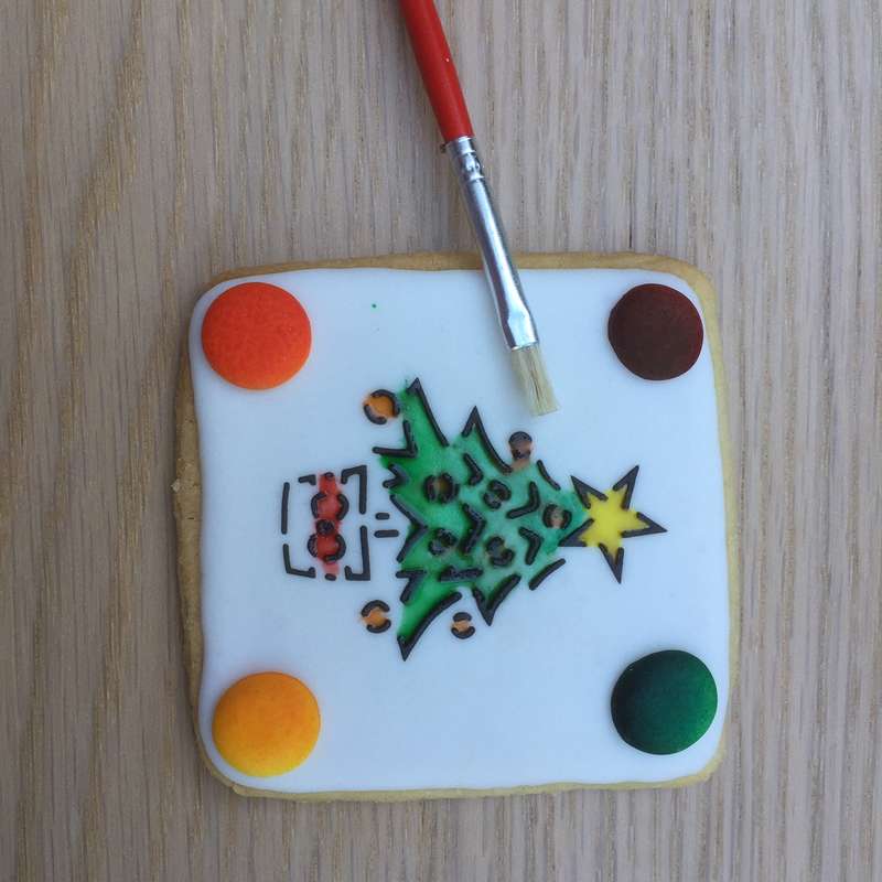Paint Your Own Cookie Christmas Tree