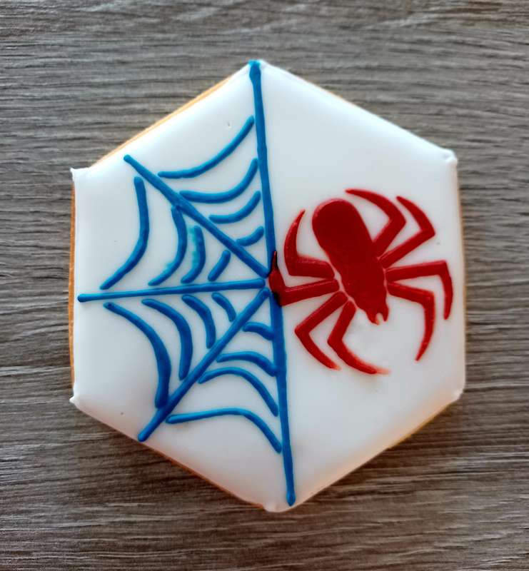 12 Spider Web Cookies