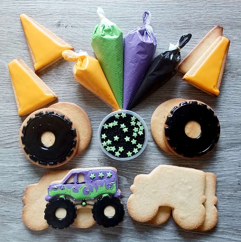 Monster Truck Cookie Decorating Kit