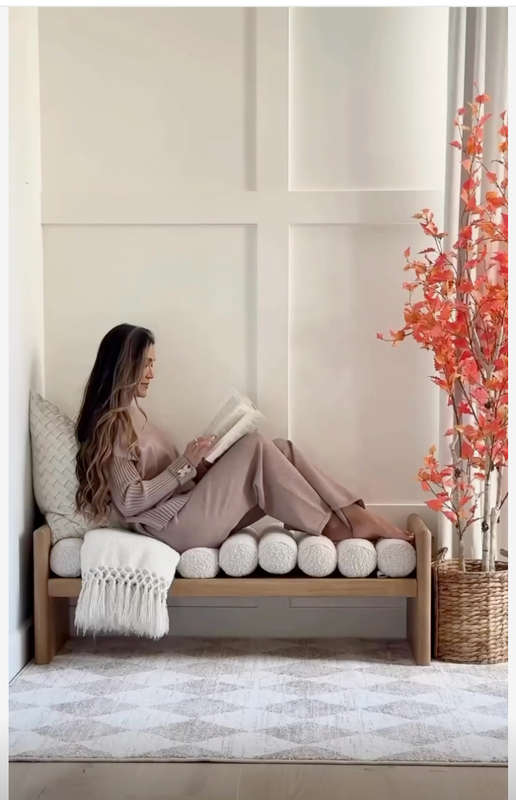 Waverly Bouclé Bench