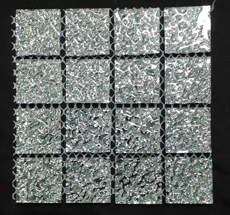 Mosaic Tiles - Crystal Rain Tiles - 25 x 25 x 4 mm