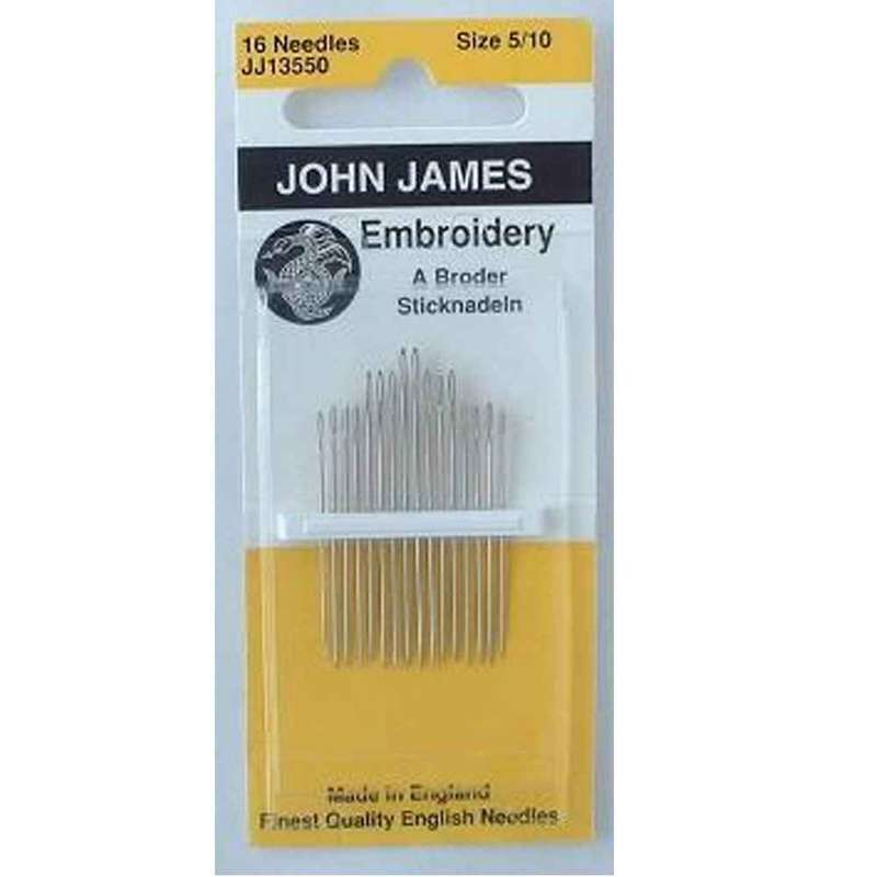John James Hand Embroidery Needles - 5-10-2