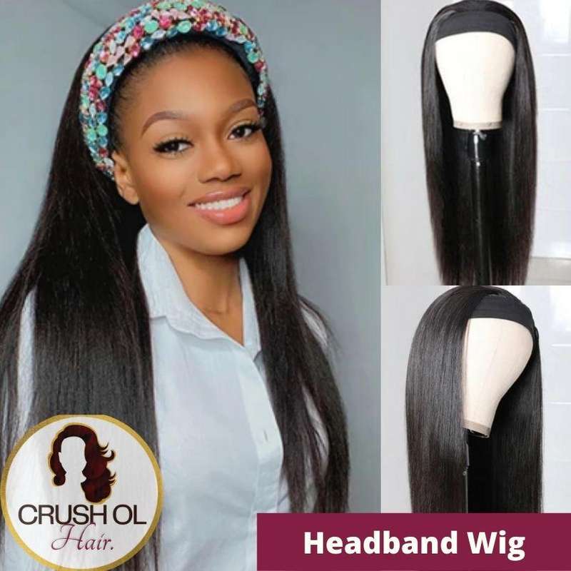 Demi - Peruvian Straight Headband Wig