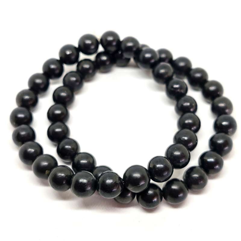 Shungite Bracelet (10mm round beads)