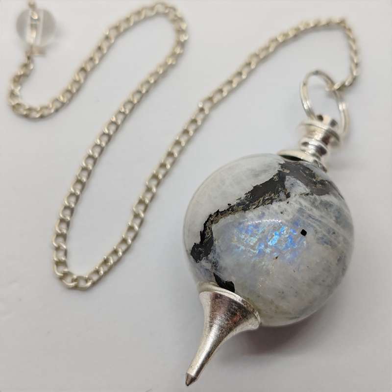 Rainbow Moonstone Pendulum