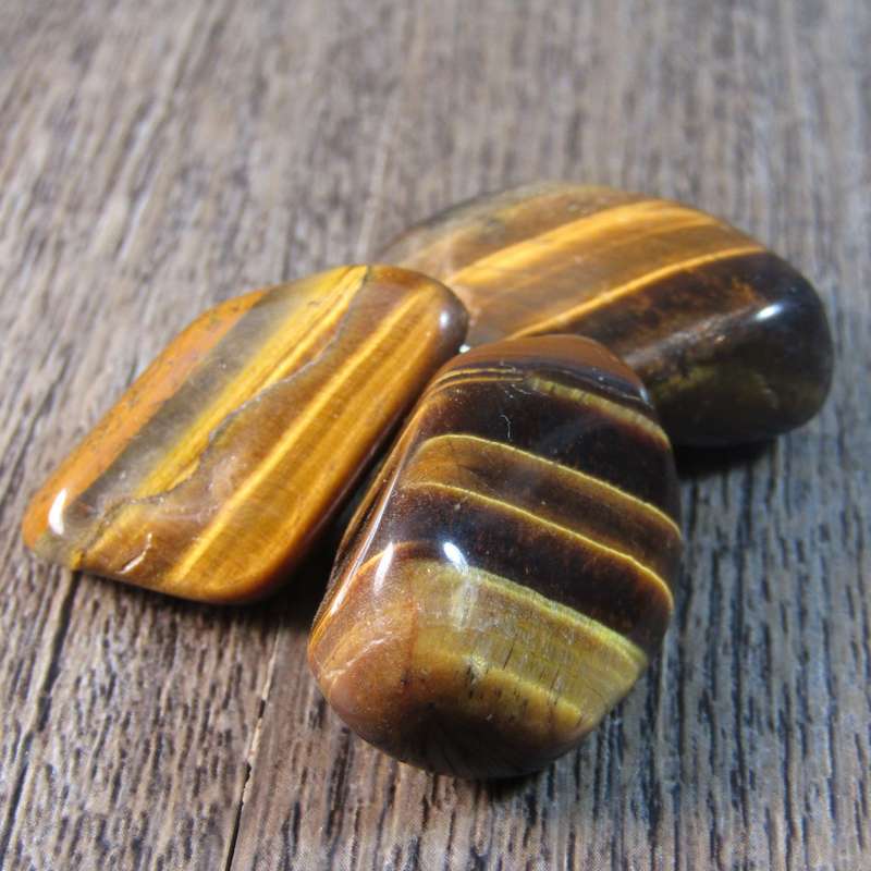 Tiger's Eye Tumbled Stones (Yellow/Golden)