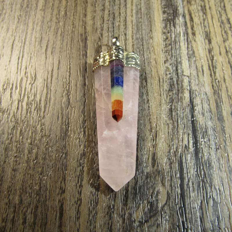 Rose Quartz Chakra Pendant