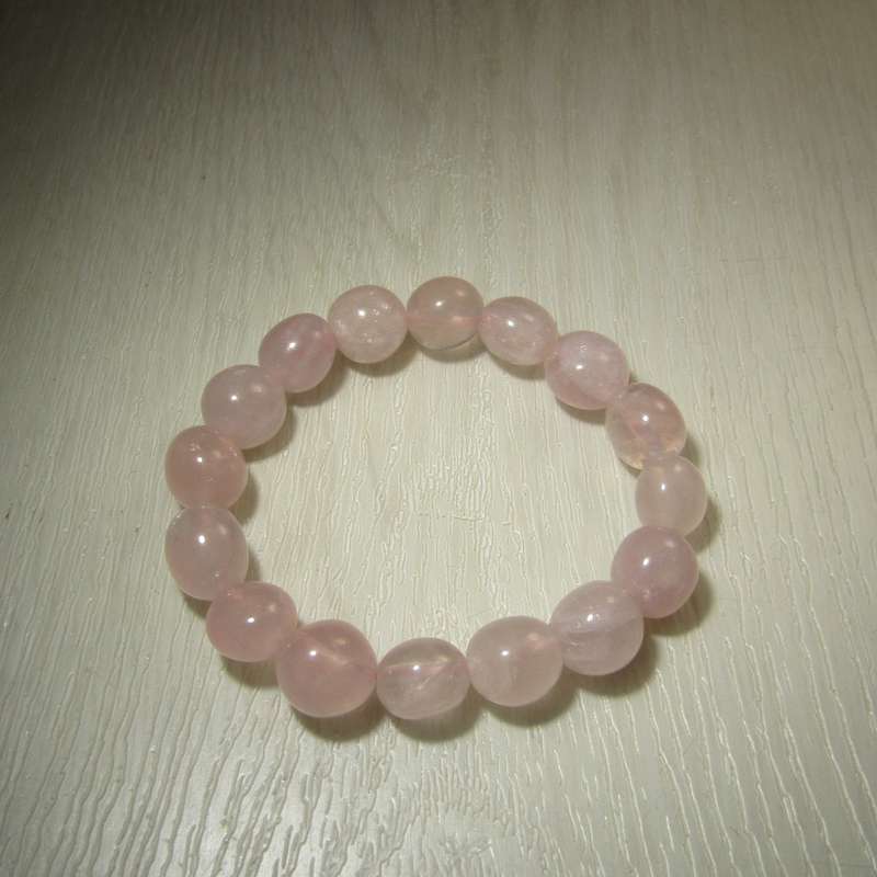 Rose Quartz 11mm oval bead Bracelet