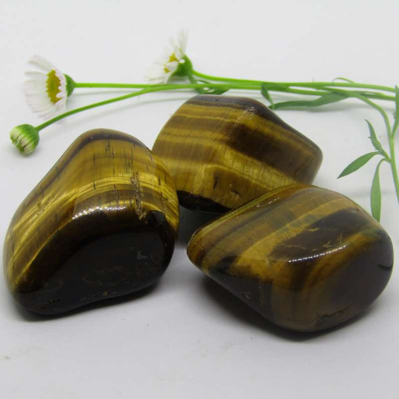 Tiger's Eye Tumbled Stones (Yellow/Golden)
