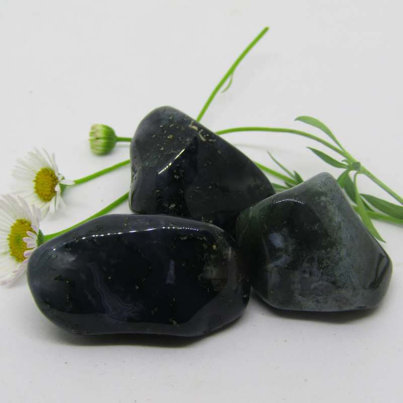 Moss Agate Tumbles