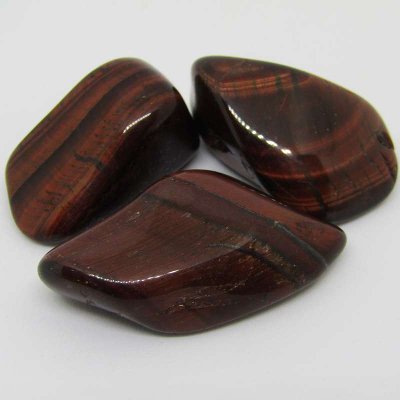 Tiger's Eye Tumbles (Red)