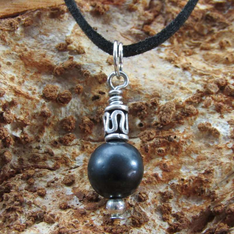 Shungite Pendant on Choker