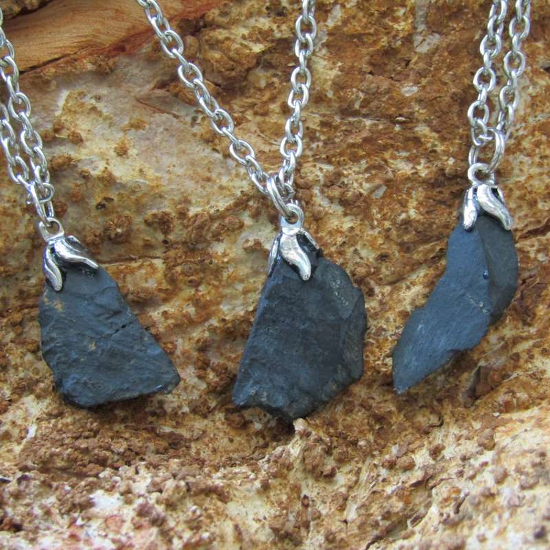 Shungite Pendant on Chain