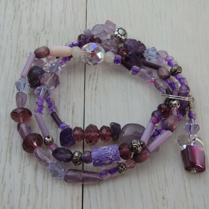 Multi Strand Gemstone Mix Bracelet