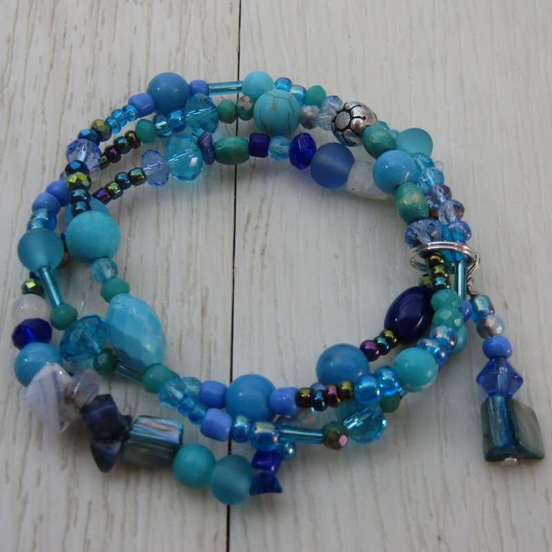 Multi Strand Gemstone Mix Bracelet