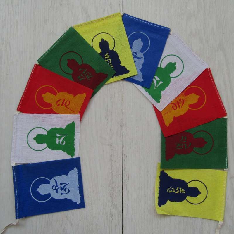 Mini Buddha Prayer Flag
