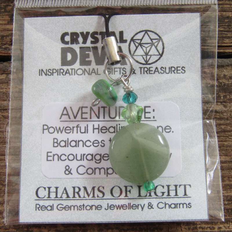 Green Aventurine Amulet (medium - Disc)