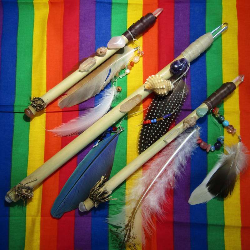 Bamboo and Crystal Wands