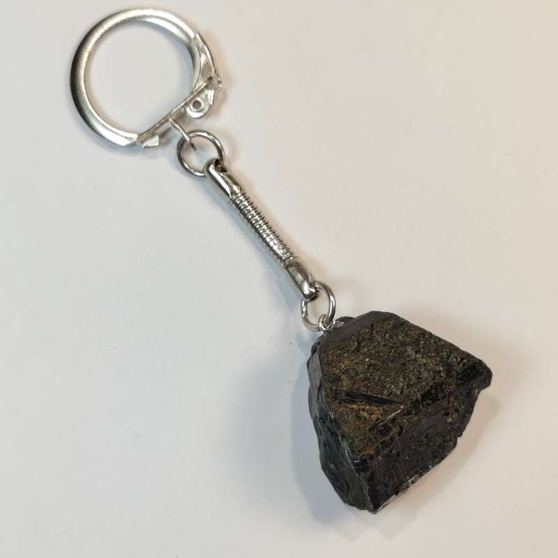 Black Tourmaline Keyring - Chunky