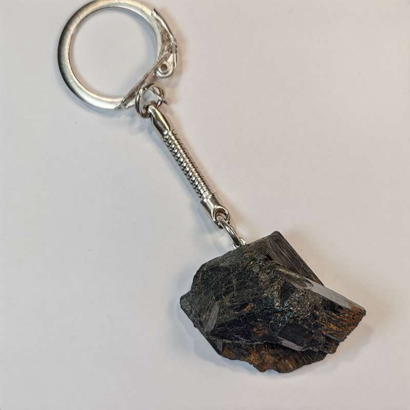 Black Tourmaline Keyring - Chunky