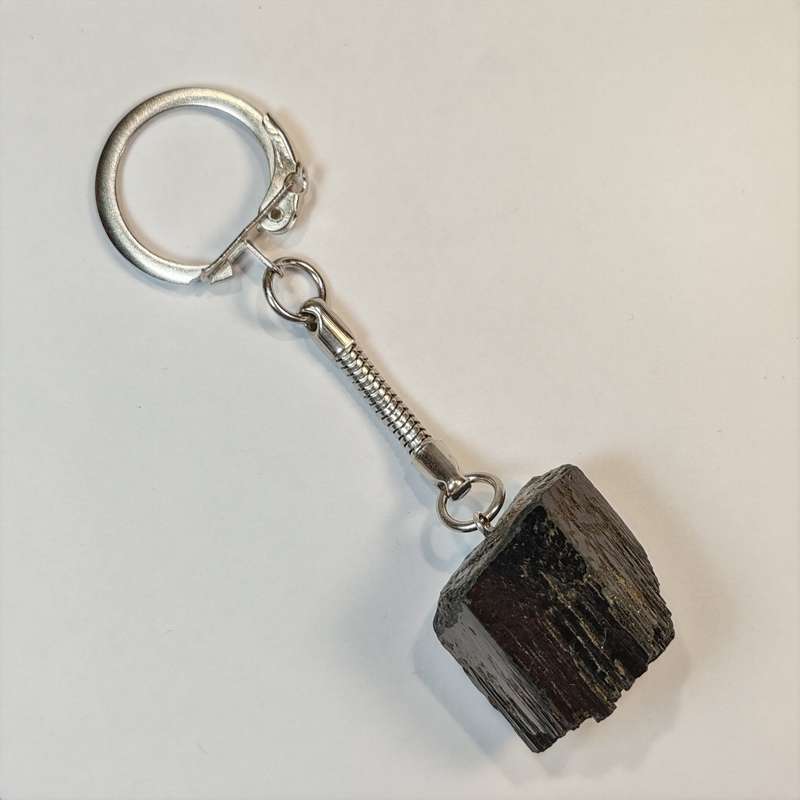 Black Tourmaline Keyring - Chunky