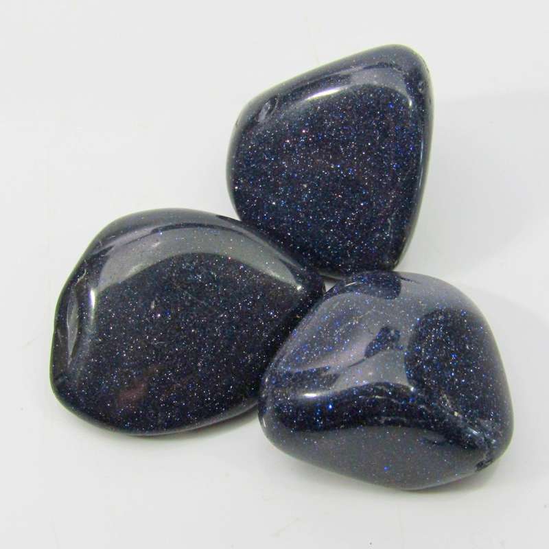 Blue Goldstone Tumbles