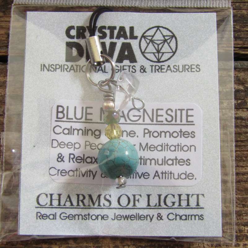 Blue Magnesite Amulet (small Sphere)