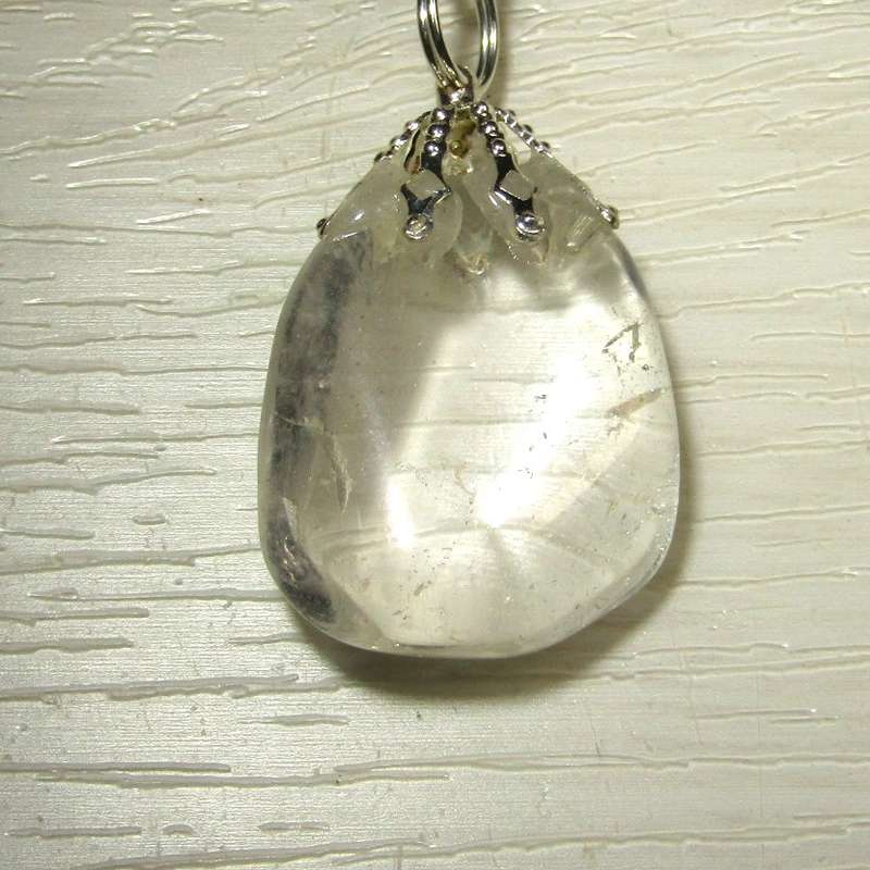 Tumbled Stone Pendant on Black Chord